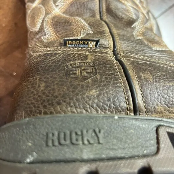 Rocky Legacy 32 Waterproof Work  Mens‎ 10 Brown Work Safety Shoes RKW0315