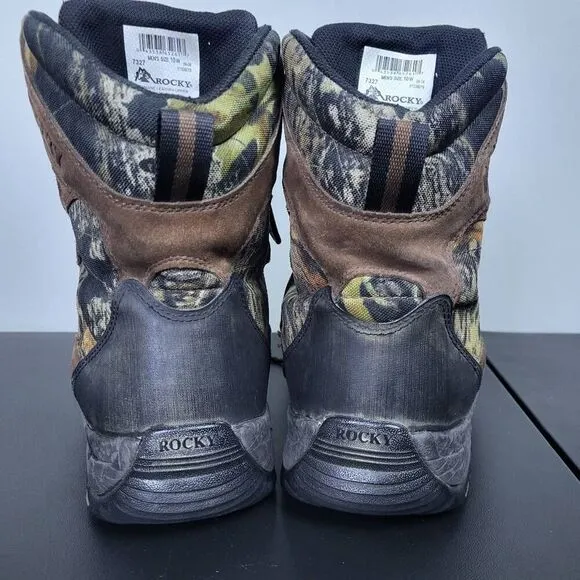 Rocky Mens Core 800g Insulated Boots Size 10W Camo Gore Tex Hunting Work Outdoor