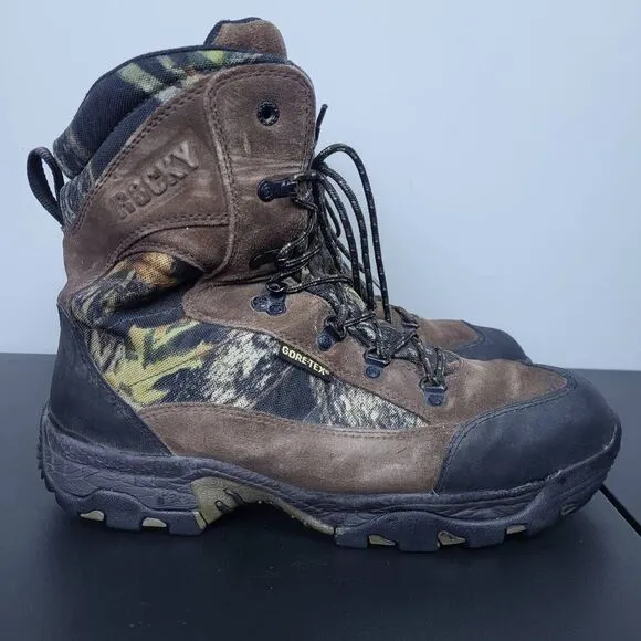 Rocky Mens Core 800g Insulated Boots Size 10W Camo Gore Tex Hunting Work Outdoor