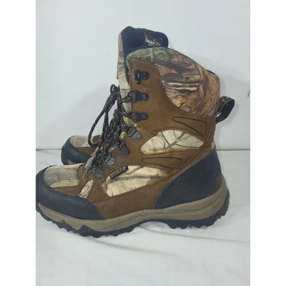 Rocky Thinsulate Waterproof Camo Hunting Boots Men's 8.5 800 Gram