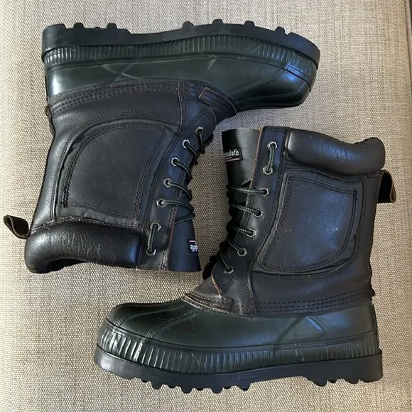 Rod &amp; Gun Steel Shank Thinsulate Hunting Duck Boots Winter Chore Cushion Lace Up
