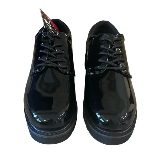 Rothco Mens Hi Gloss Black Uniform Oxford Heavy Duty Work Sole Shoes Size 13 New