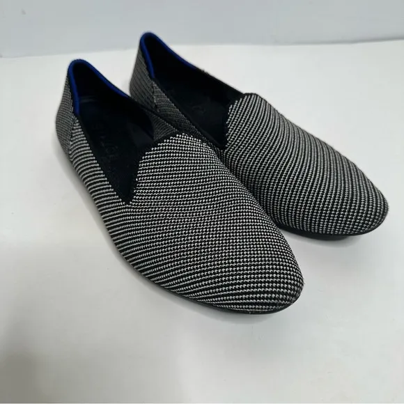 Rothy’s Black/White The Almond Loafer Flats Size 7