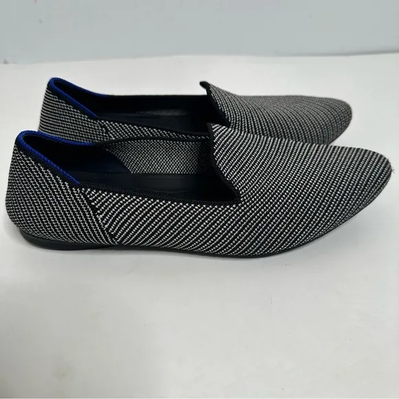 Rothy’s Black/White The Almond Loafer Flats Size 7