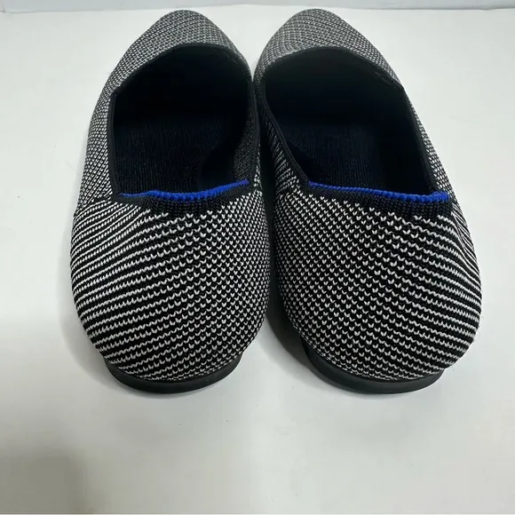 Rothy’s Black/White The Almond Loafer Flats Size 7