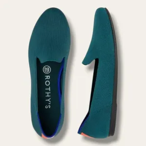 Rothy’s *RARE* Bottle Blue Loafers Teal Sz:6.5 Retired Style