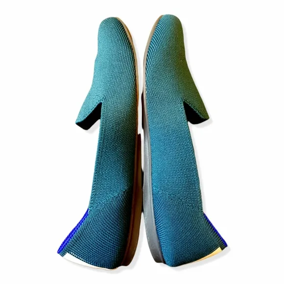 Rothy’s *RARE* Bottle Blue Loafers Teal Sz:6.5 Retired Style