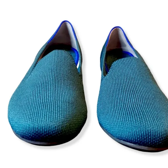 Rothy’s *RARE* Bottle Blue Loafers Teal Sz:6.5 Retired Style