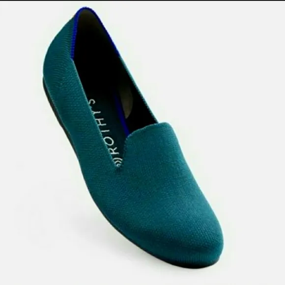 Rothy’s *RARE* Bottle Blue Loafers Teal Sz:6.5 Retired Style