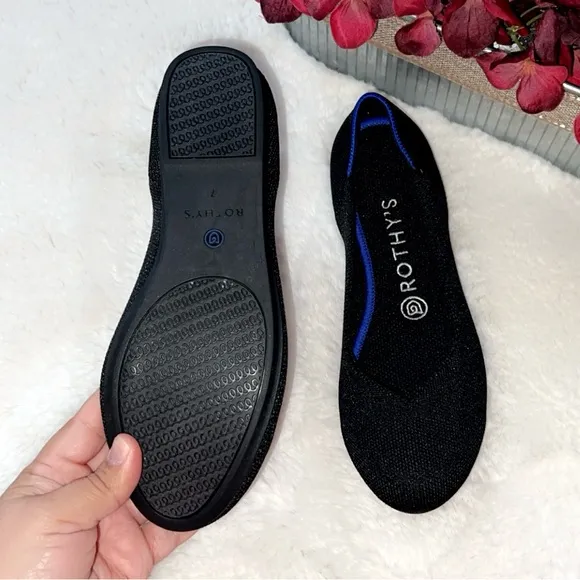ROTHY’S Round Toe “The Flat” in Black