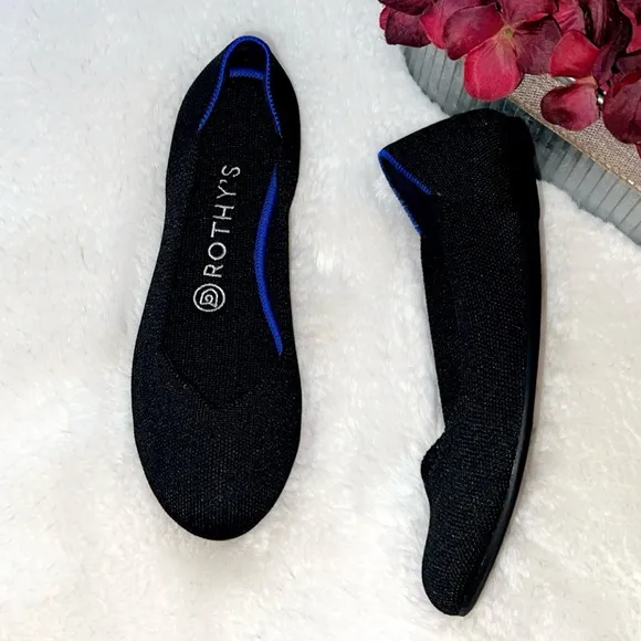 ROTHY’S Round Toe “The Flat” in Black