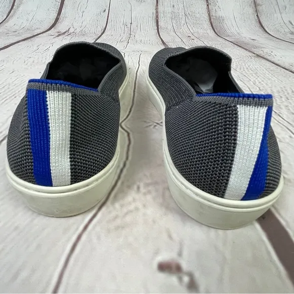 ROTHY'S steel grey original slip-on loafer sneakers, size 7