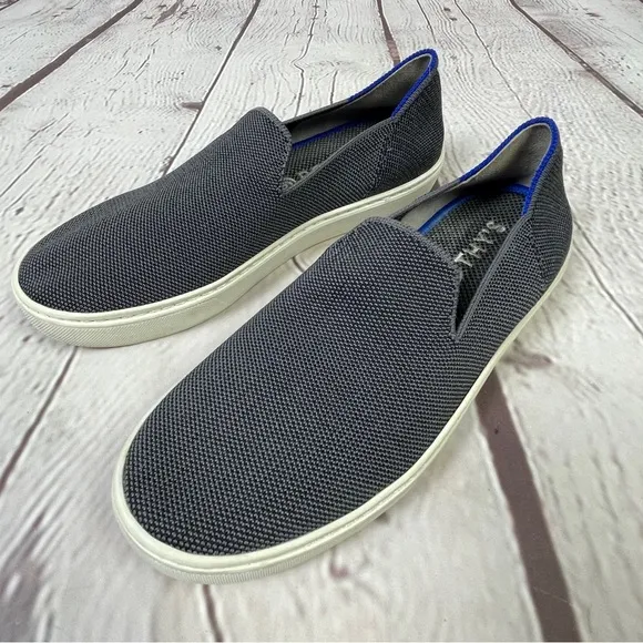ROTHY'S steel grey original slip-on loafer sneakers, size 7