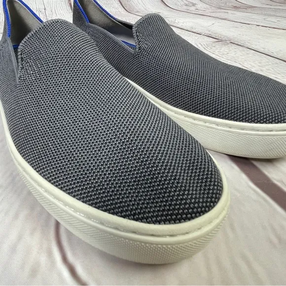 ROTHY'S steel grey original slip-on loafer sneakers, size 7