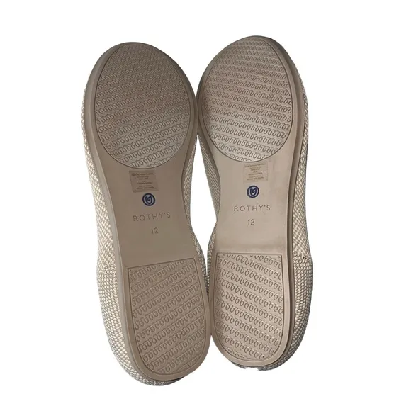 ROTHY'S The Loafer Diamond Twill Shoes size 12