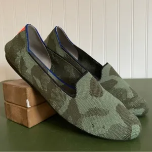Rothy's THE LOAFER in Flyknit Green Camo