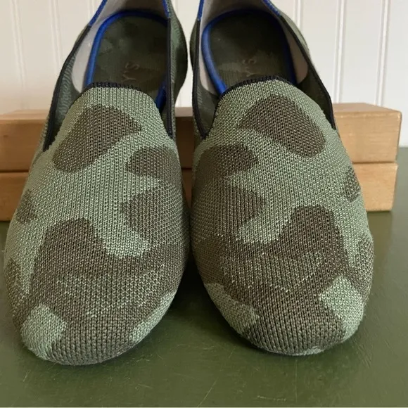 Rothy's THE LOAFER in Flyknit Green Camo