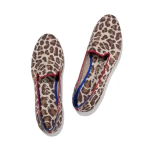 Rothy’s The Loafers Mocha Spot Print Round Toe Size 8 Women’s Slip On Shoes