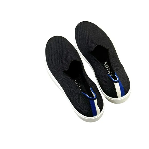 Rothy's The Original Slip On Sneaker Lightweight Black Size W8 NWOB