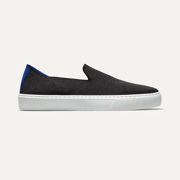 Rothy's The Original Slip On Sneaker Lightweight Black Size W8 NWOB