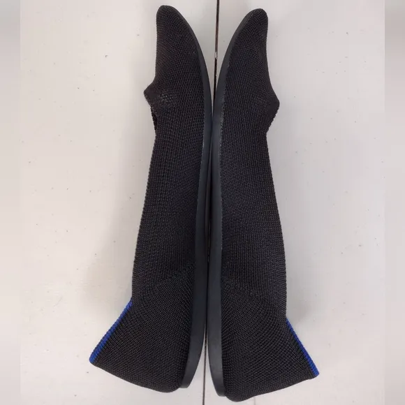 Rothy's The Point Black Knit Slip-On Ballet Loafers Flats Sz 9.5