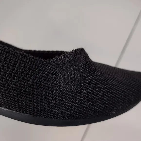 Rothy's The Point Black Knit Slip-On Ballet Loafers Flats Sz 9.5