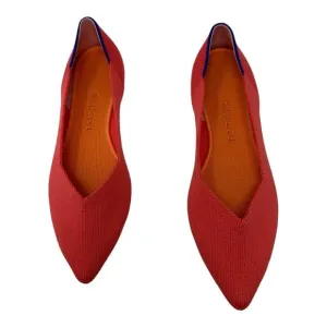 Rothy’s The Point Coral Pink Ballet Flats Size 7.5