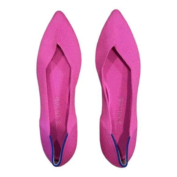 Rothy’s The Point Dragon Fruit Pink size 7.5