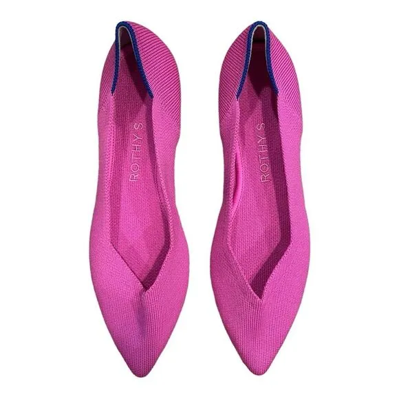 Rothy’s The Point Dragon Fruit Pink size 7.5