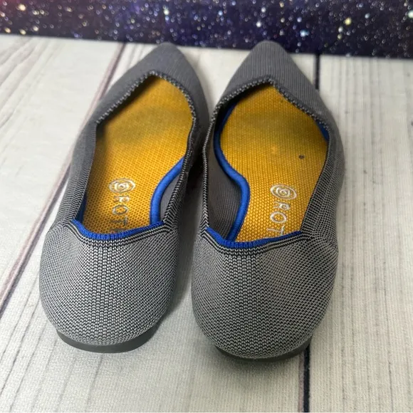 ROTHY'S The Point Flats Birdseye Knit Comfort Casual Fashion Shoes Women's Sz 9