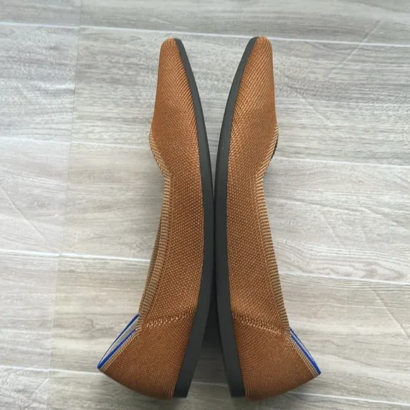Rothy's The Point in Fawn Ballet Flat Amber Rust