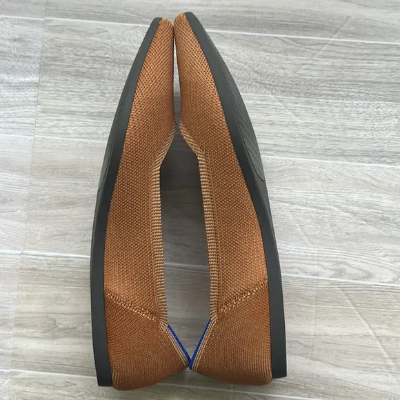Rothy's The Point in Fawn Ballet Flat Amber Rust