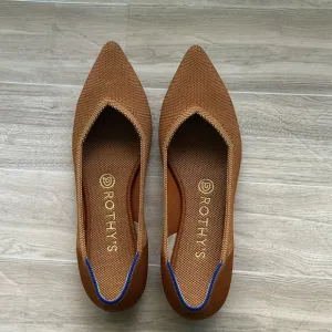Rothy's The Point in Fawn Ballet Flat Amber Rust