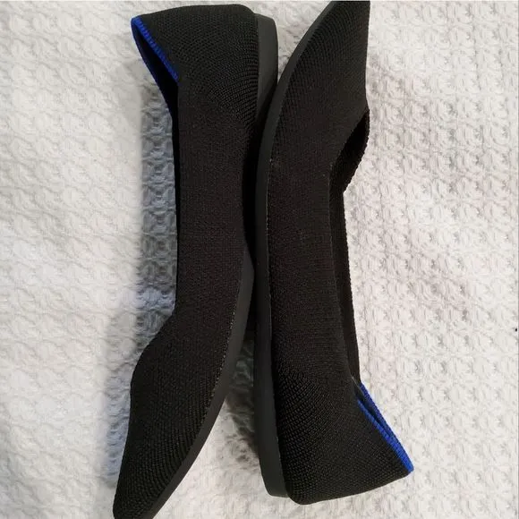 ROTHY'S The Point Black Flat Shoes Size 7,5