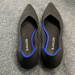 ROTHY'S The Point Black Flat Shoes Size 7,5