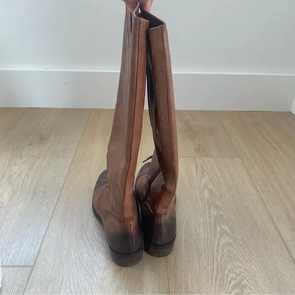 Saks 5th Avenue Brown Leather Riding Style Boots 7.5