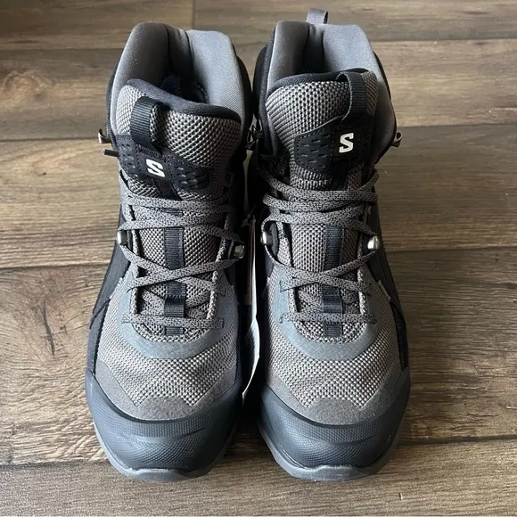 Salomon Men's Elixir Mid Gore-Tex Hiking Boots Black/Gray Size 10 NEW