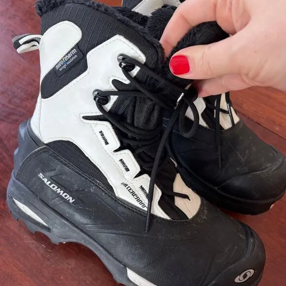 Salomon Women's Toundra Mid Waterproof Winter Aerotherm Boot-  Size 7