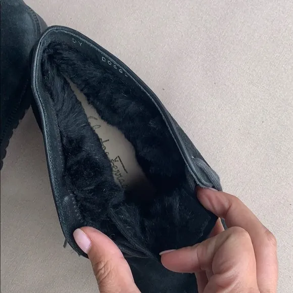 Salvatore Ferraragamo suede and fur boots