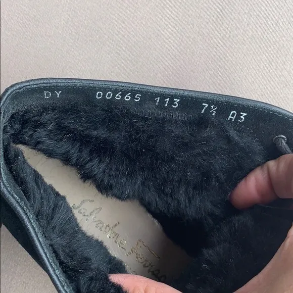Salvatore Ferraragamo suede and fur boots