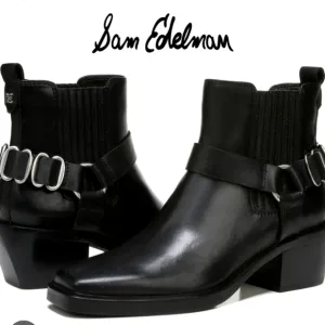 Sam Edelman Black Leather New Size 8.