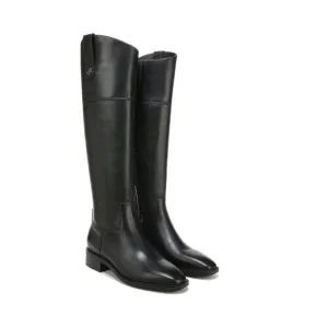 Sam Edelman Drina Women's Leather Black Tall Shaft Boots Sz US 5.5 EU 35.5
