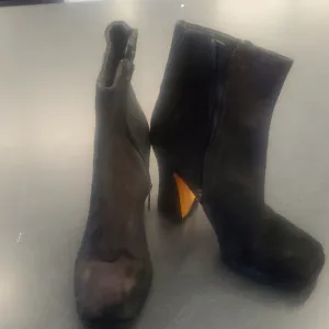 Sam Edelman Jaye Ankle Bootie Suede Black size 6 M EU 36