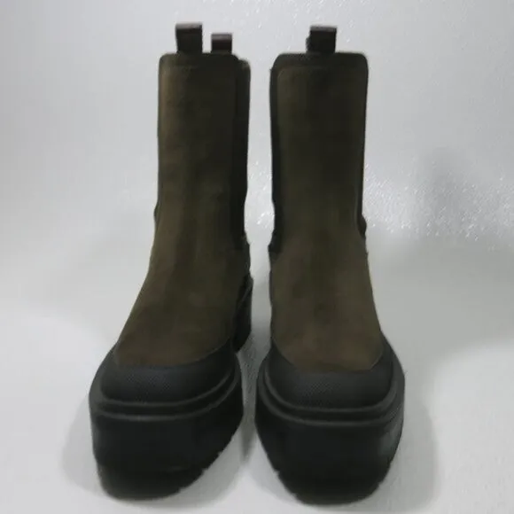 Sam Edelman Laguna Chelsea High Top Suede Leather Platform Boots Footwear Sz 9
