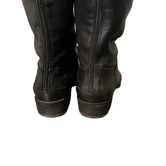 Sam Edelman Penny Tall Black Leather Riding Boots Women's 9.5M