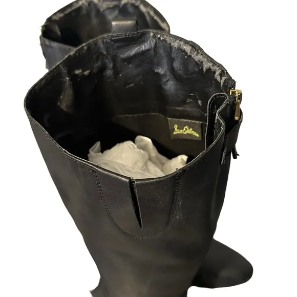 Sam Edelman Penny Tall Black Leather Riding Boots Women's 9.5M