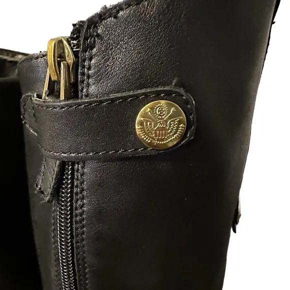Sam Edelman Penny Tall Black Leather Riding Boots Women's 9.5M