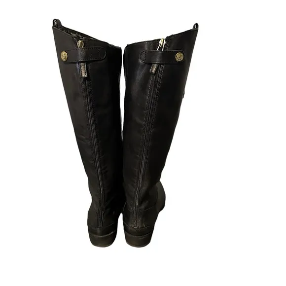 Sam Edelman Penny Tall Black Leather Riding Boots Women's 9.5M