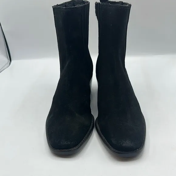 Sam Edelman Sz 8 Bronson Black Suede Ankle Boots NEW