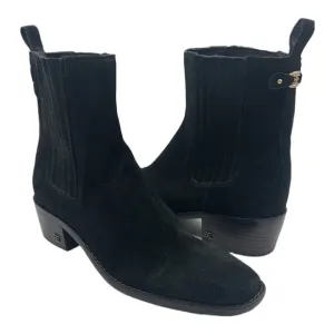 Sam Edelman Sz 8 Bronson Black Suede Ankle Boots NEW